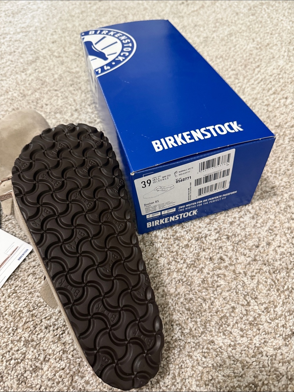 Birkenstock Taupe Boston Clog - Picture 2 of 3